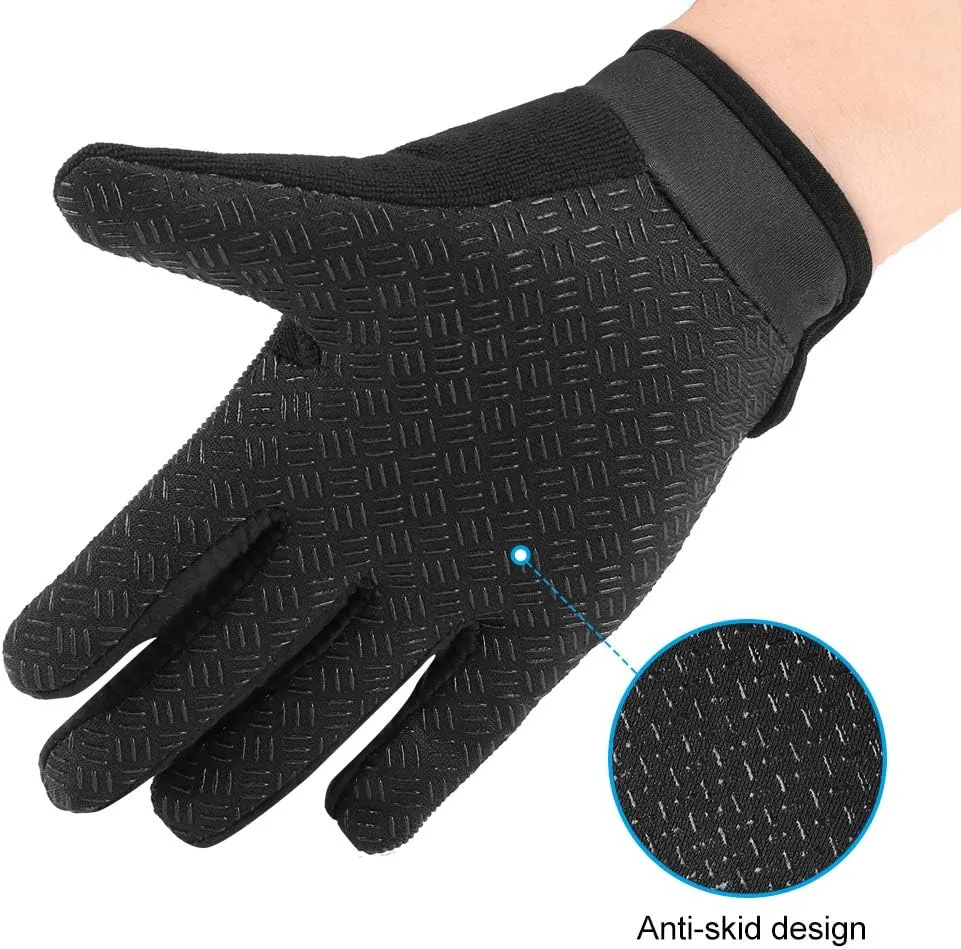 Accmor Kids Cycling Gloves - Breathable Non-Slip Full Finger Gloves for Child Cycling, Climbing, Riding, Biking & Outdoor Sports (4-10 Years Boys & Girls)