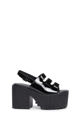 Draven Platform Sandals - Patent