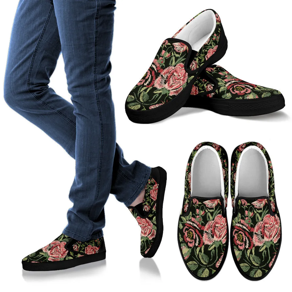 Embroidery Style Slip Ons