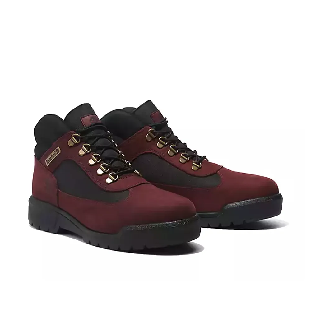 Field Boot Mid Lace Waterproof 'Burgundy Nubuck'