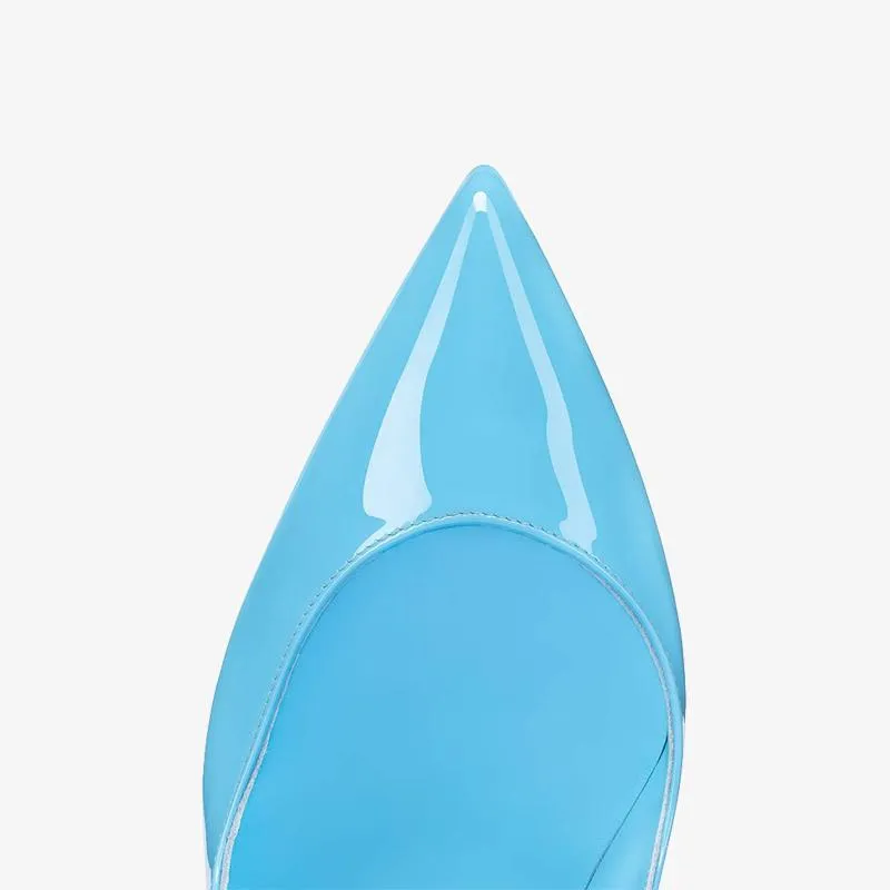 Glossy Blue Pump