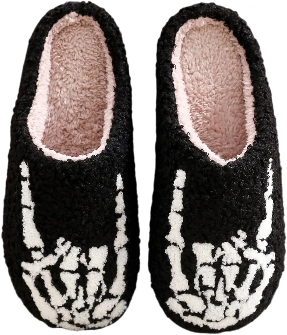LNERIP Animal Slippers Fruit Slippers Plant Slippers Various Cartoon Patterns Fluffy Soft Memory Foam Retro Indoor Outdoor Home Couple Shoes