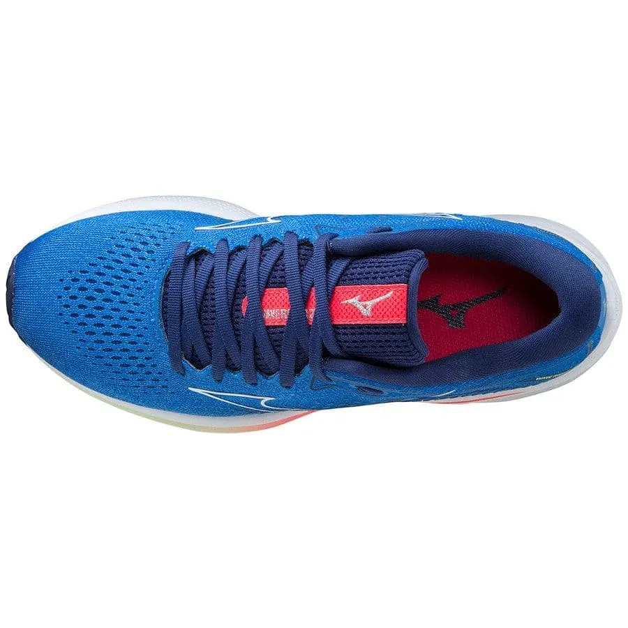 Mizuno Wave Rider 25 (Women's) - FBlue/Indigo White/Diva Pink
