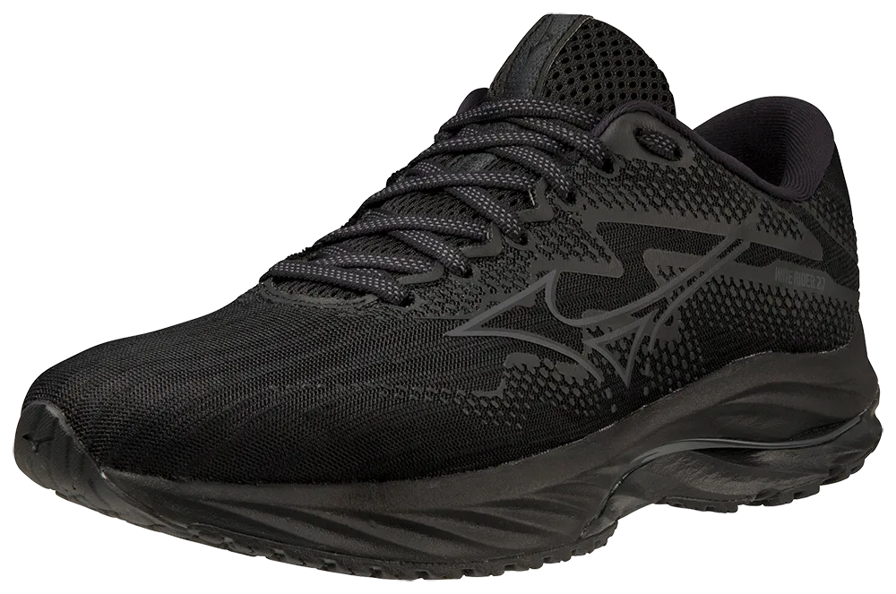 Mizuno Women's Wave Rider 27 D - Black/Ebony/Black