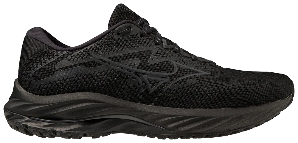 Mizuno Women's Wave Rider 27 D - Black/Ebony/Black