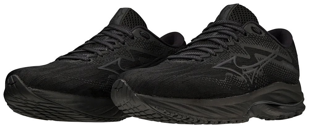 Mizuno Women's Wave Rider 27 D - Black/Ebony/Black