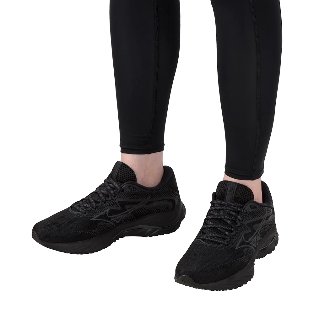 Mizuno Women's Wave Rider 27 D - Black/Ebony/Black