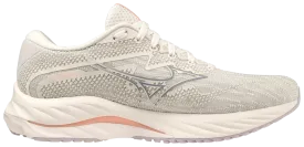 Mizuno Women's Wave Rider 27 - Snow White/Silver Bullet/Thistle