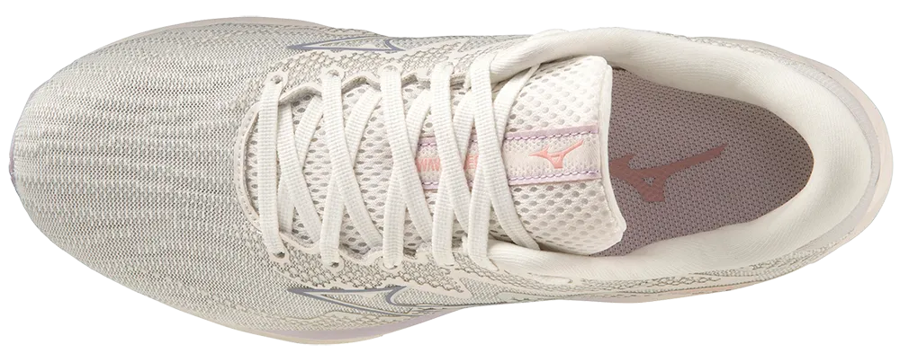 Mizuno Women's Wave Rider 27 - Snow White/Silver Bullet/Thistle