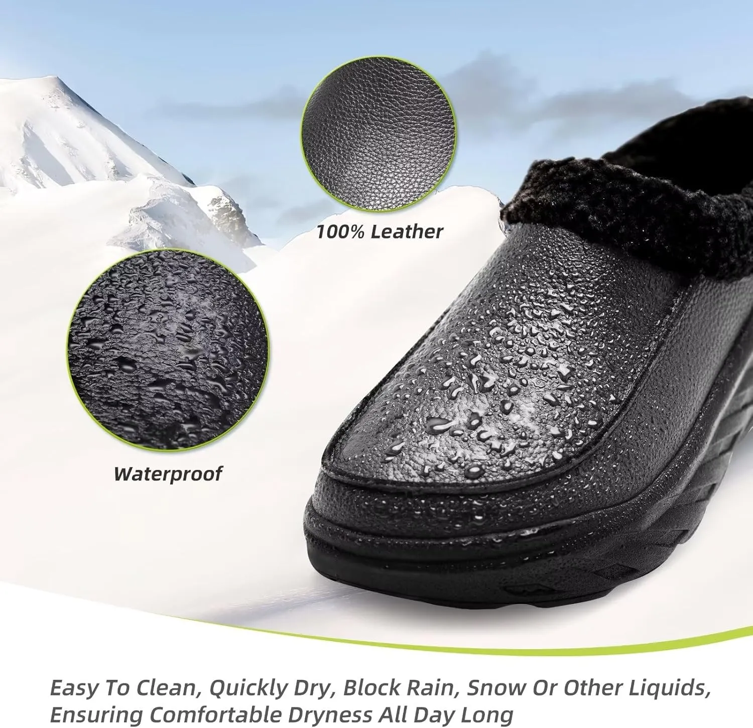 OrthoComfoot Women's Orthopedic Wide Winter Slippers for Diabetic: Comfortable Arch Support Flat Feet Plantar Fasciitis Leather Dress Shoes, Cushion Casual Warm Orthotic Foot Heel Pain Walking Shoes