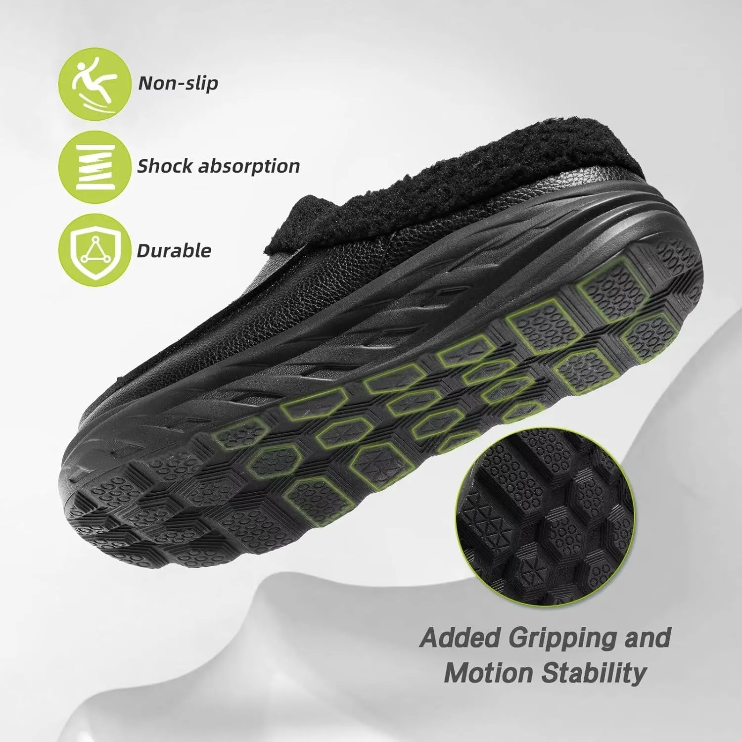 OrthoComfoot Women's Orthopedic Wide Winter Slippers for Diabetic: Comfortable Arch Support Flat Feet Plantar Fasciitis Leather Dress Shoes, Cushion Casual Warm Orthotic Foot Heel Pain Walking Shoes