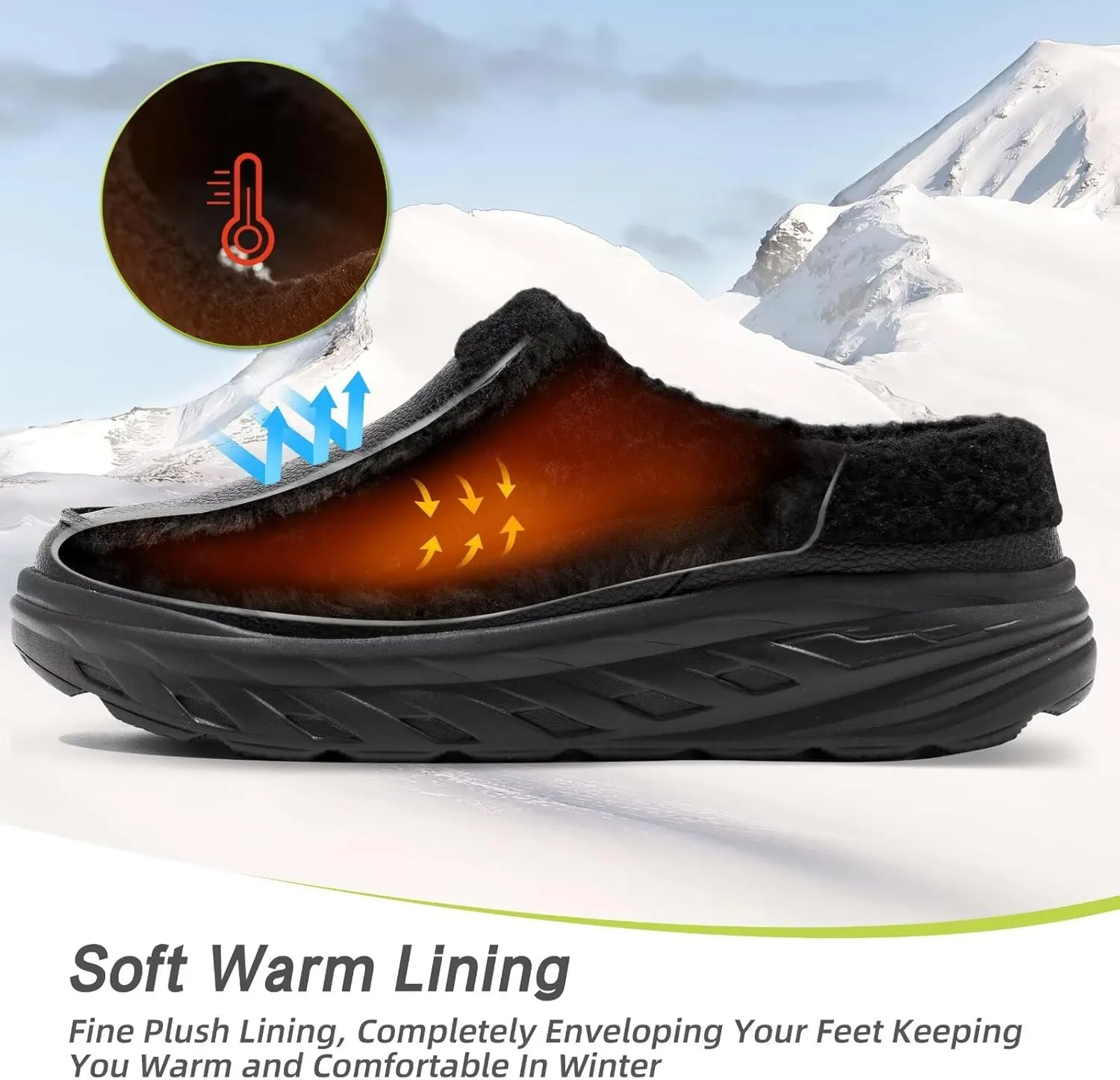 OrthoComfoot Women's Orthopedic Wide Winter Slippers for Diabetic: Comfortable Arch Support Flat Feet Plantar Fasciitis Leather Dress Shoes, Cushion Casual Warm Orthotic Foot Heel Pain Walking Shoes