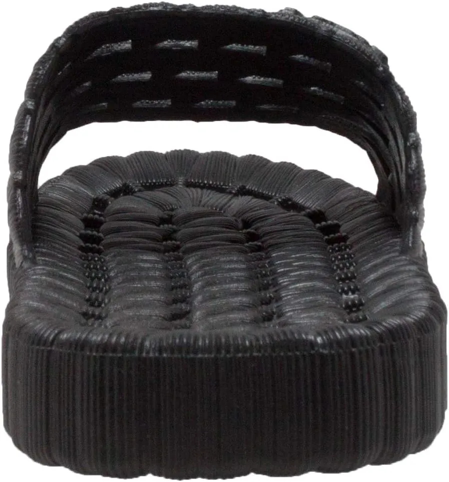 TECS Mens Quick Drying Lightweight Water Shoe With Open Toe, Rubber Sole With Drainage Hole Water Shoe For Beach, Showers, House Slipper, Dorms, Outdoor and Versatile Use