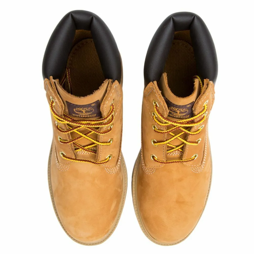 Timberland 6 Inch Classic TB010960 Youth Boy's Wheat Leather Boots Shoes HS1935