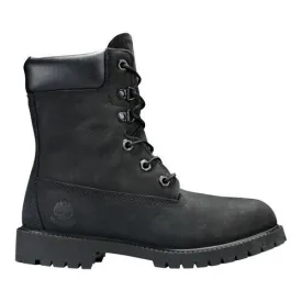 Timberland 8 Inch Premium TB0A14VJ Youth Black Waterproof Classic Boots HS3226