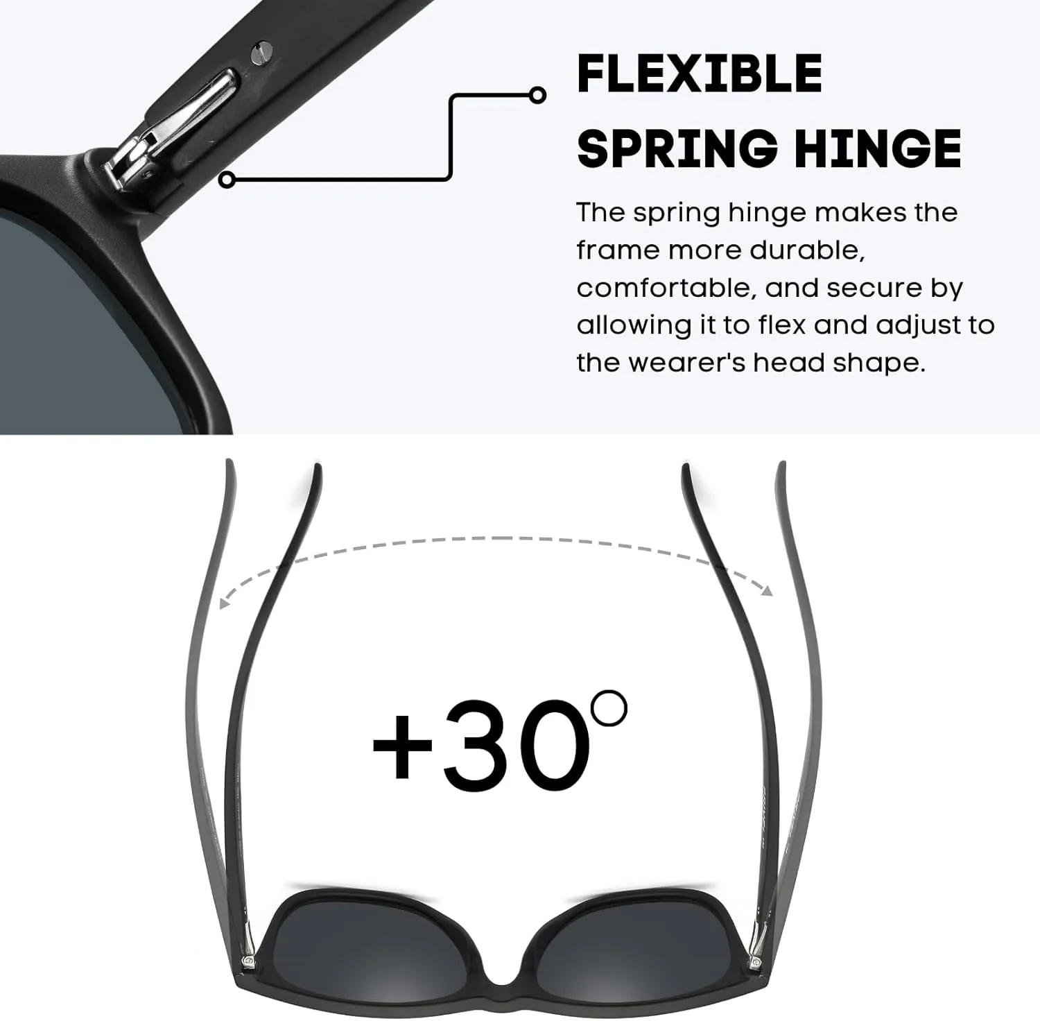 XXL Size Extra Large Polarized Sunglasses 155MM for Big Wide Heads Men TR90 Ultralight UV400 Protection Glasses